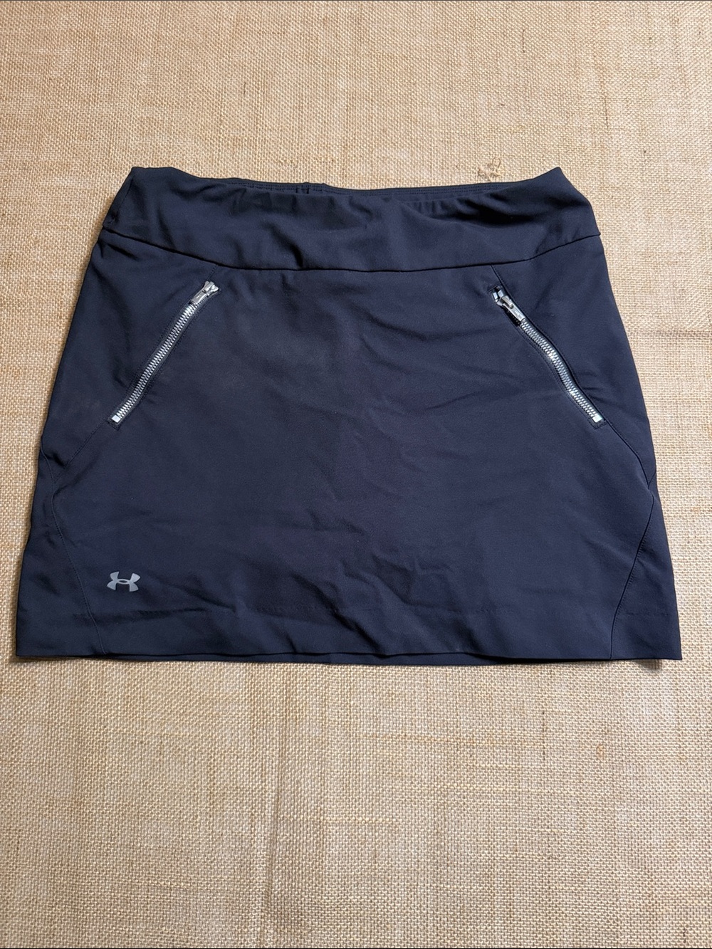 Under Armour Black Athletic Skort with Zip Pockets